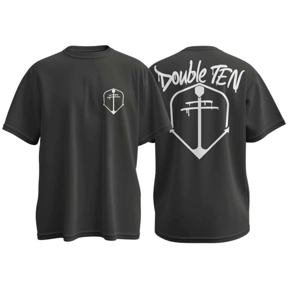 DOUBLE TEN ANKER BASESHIRT  POWDERBLUE BLACK
